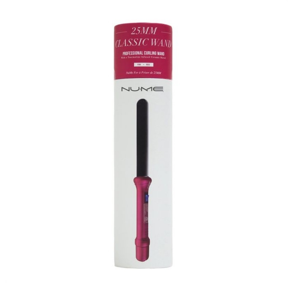 Last One! NuMe 25mm Classic Curling Wand Pink NIB